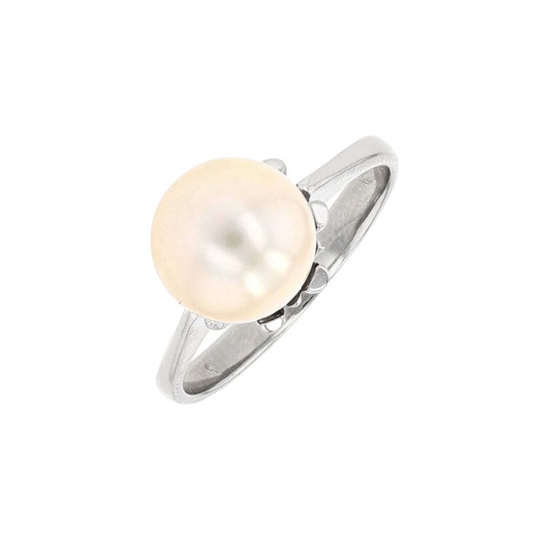 Bague vintage perle de culture or blanc 3g Comme neuf -  reconditionné disponible sur Gemme Les Bijoux